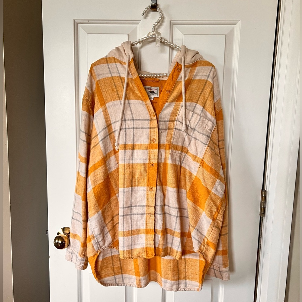 American Eagle Outfitters Plaid Top